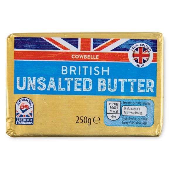 Cowbelle British Unsalted Butter 250g